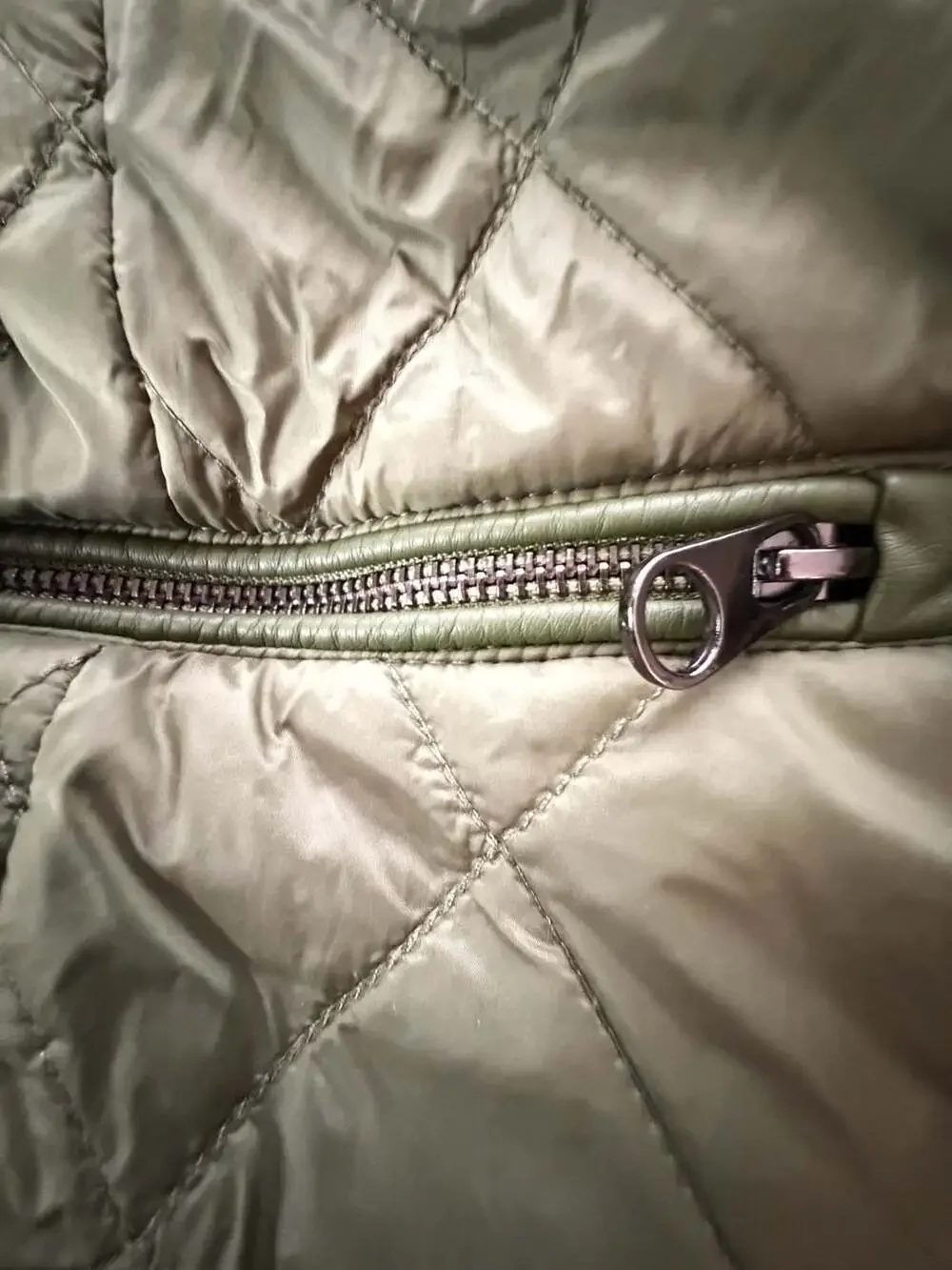 Ashley Stewart Green Quilted Zip-Up Jacket Size 18/20 - Picture 6 of 8